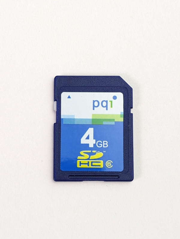 Vintage PQi SDHC Card 4GB Class 6 Memory Card for Old Cameras & Devices - Taiwan