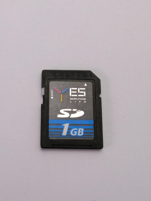 Rare! Vintage YES 1 Gb SD Card Memory Card for Old Cameras & Devices - Made in Taiwan