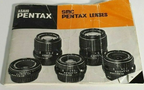Vintage 1979 Asahi SMC Pentax Lenses Manual List Brochure Guide - EN - Japan