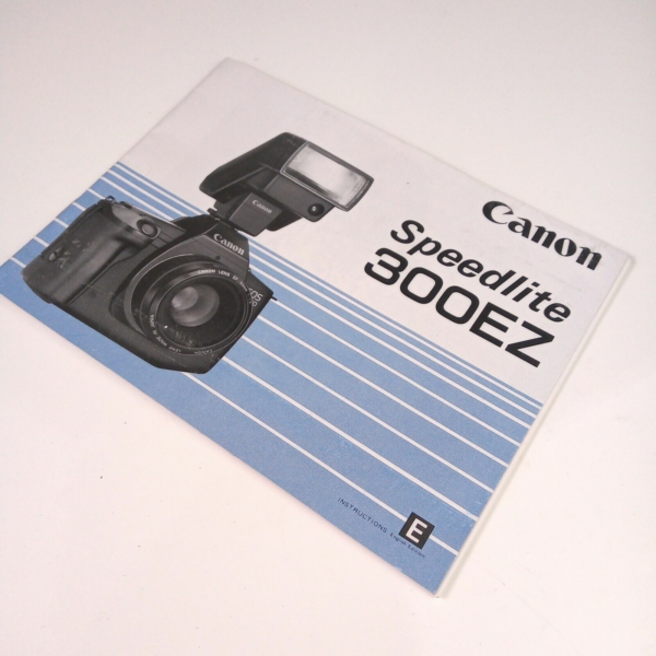 Original CANON 300EZ 300-EZ Speedlite Flash Instruction Manual, Printed in Japan