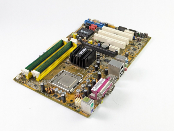 Rare Vintage Asus P5PL2-E LGA775 Mainboard + Core 2 Duo 6300 + 2GB DDR2 UPM Kit