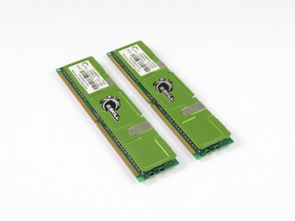 G.Skill 2x1GB Kit DDR2 SDRAM PC2-6400 240-pin DIMM 800MHz Green