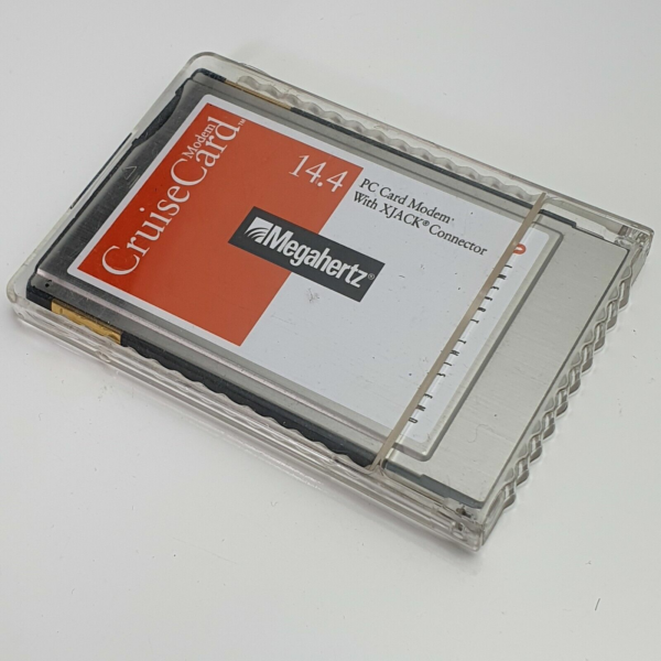 Megahertz XJ2144 14.4 PC Card PCMCIA Modem Cruise Card Modem Xjack Connector
