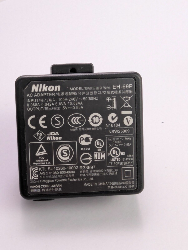 Genuine Nikon EH-69P AC Adapter for Nikon Coolpix Digital Camera Series EU Plug