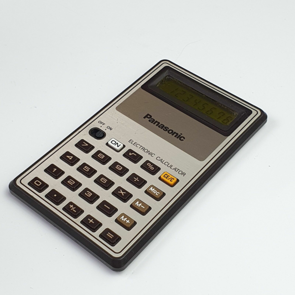 Vintage Panasonic Electronic Calculator Model JE-8365U Made in Japan