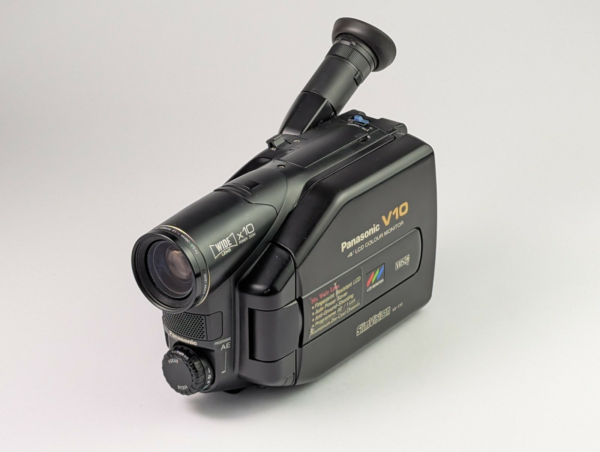 Vintage Panasonic NV-V10E VHSC Camcorder JAPAN - Partially Working