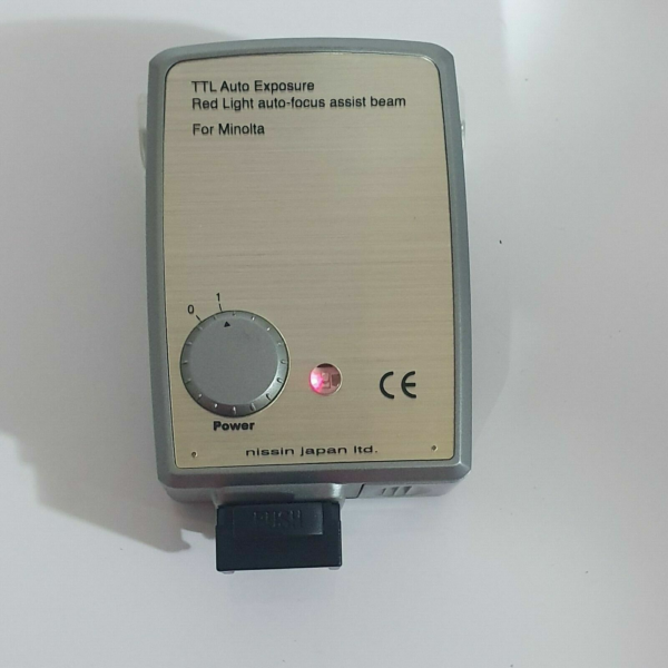 RARE vintage NISSIN 220iaf Flash - Minolta - collectible NEW! - Old Stock