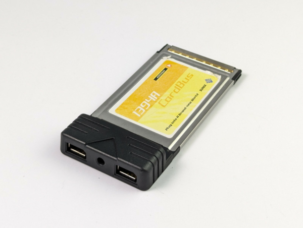 Vintage Sunix 1394FI PCMCIA Adaptor Card 2 Port Firewire Adaptor Made In Taiwan
