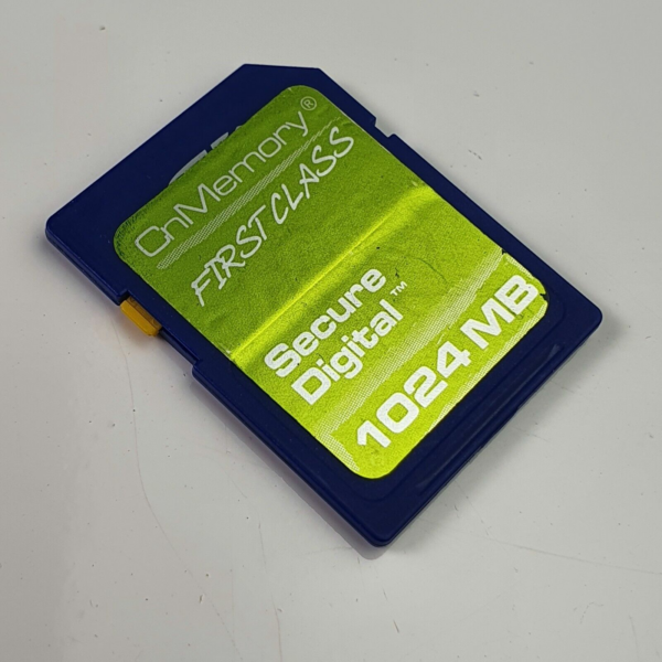 RARE! Genuine CnMemory First Class SD Card 1GB - Made by Toshiba Japan!
