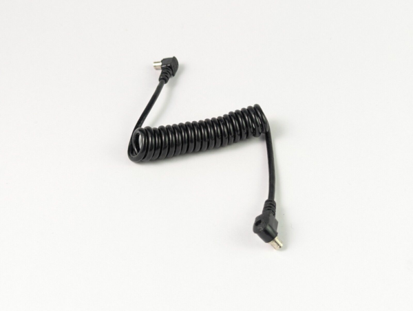 Vintage Flash Sync Cable Coiled Expandable Sync Cable - Made In Japan