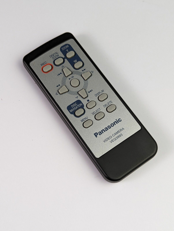 Genuine OEM Panasonic VEQ3993 Video Camera Remote Control for VDR-M50 Camcorder