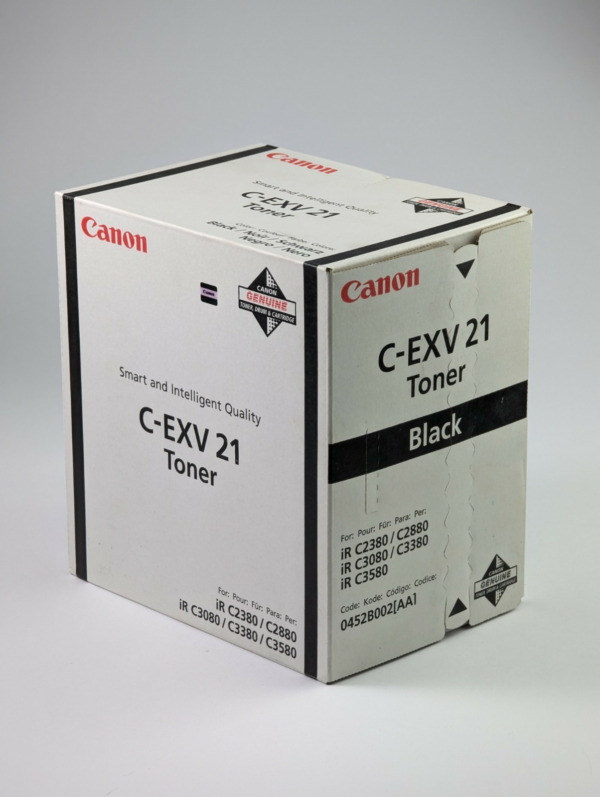 New Genuine Canon C-EXV 21 Black Toner Printer Cartridge - Made In Japan