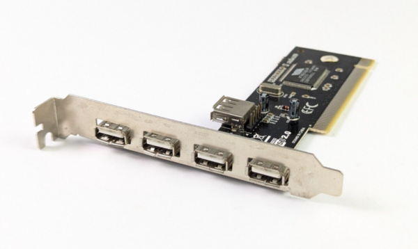 VIA VT6212L PCI to USB 2.0 5 port Expansion Controller Card add USB ports to PC