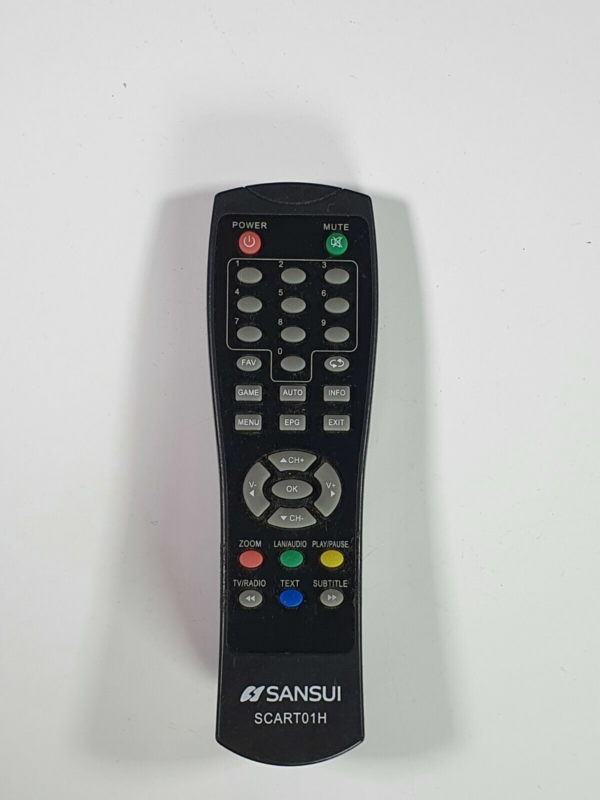 Genuine SANSUI SCART01H Remote Control for Sansui DVB 025/DVB 052 CI Decoder