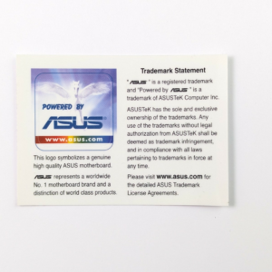 Genuine Vintage Powered by ASUS Desktop PC Sticker