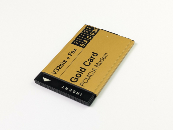 Vintage PSION DACOM PCMCIA Fax Modem V32bis + Fax Gold Card