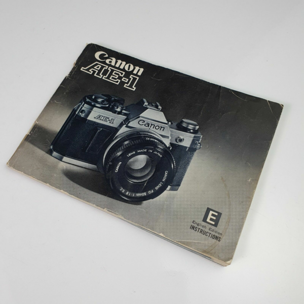 CANON AE1 Original Instruction Manual - English Edition - Printed in Japan