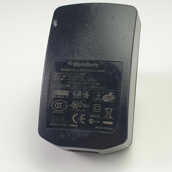 Original BlackBerry PSM05R-050Q AC/DC Adapter Power Supply 5V 0.5A - EU Plug