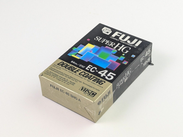 Vintage Fuji SuperHG EC-45 VHS-C Compact Videocassette Tape 45min. - Japan