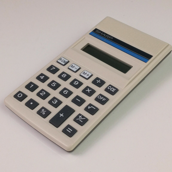 New! Vintage 1986 SHARP Elsi Mate EL-231H Pocket Calculator - Made in Taiwan