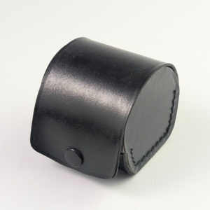 Vintage Leatherette Filter Holder Box Photo Accessory Case Black