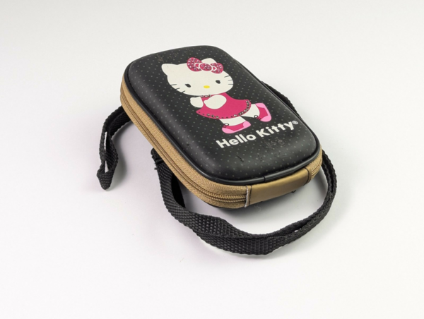 Hello Kitty Camera Case for Compact Digital Cameras Belt Mountable - Brown