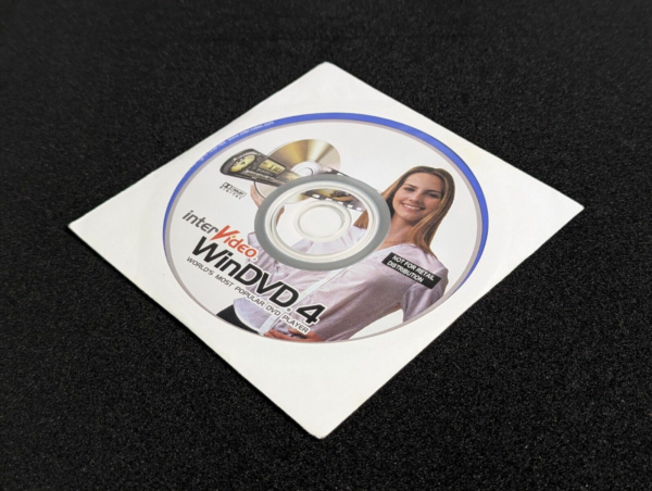 Vintage Software InterVideo WinDVD 4 DVD Player Software For PC w/Serial