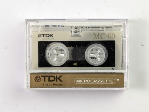 Vintage TDK Microcassette MC-60 - Made In Japan
