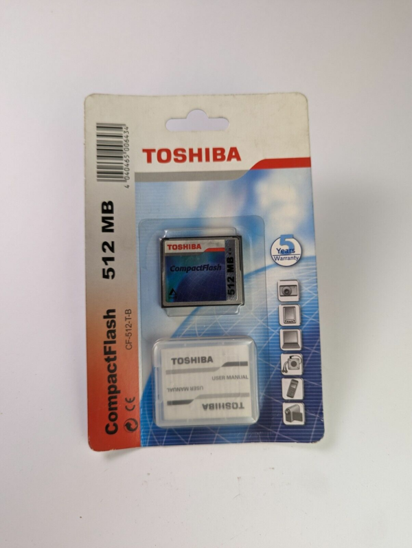 SEALED! Toshiba CompactFlash Card 512 MB Kingston CF-512-T-B CF Card