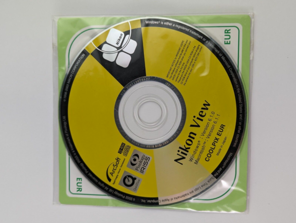 Vintage CD Software Nikon View for Windows & Mac + Reference Manual - Japan