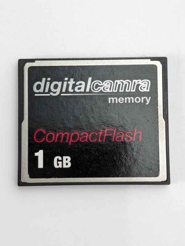 Vintage Genuine DigitalCamra CompactFlash 1GB Memory Card - Made in Taiwan