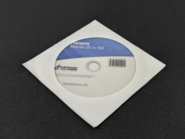 Vintage Software Paragon Migrate OS to SSD Disk Cloning For PC - German - w/ Key
