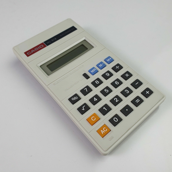 Vintage Original Casio HL-812 Pocket Calculator - Collectible - Made in Japan