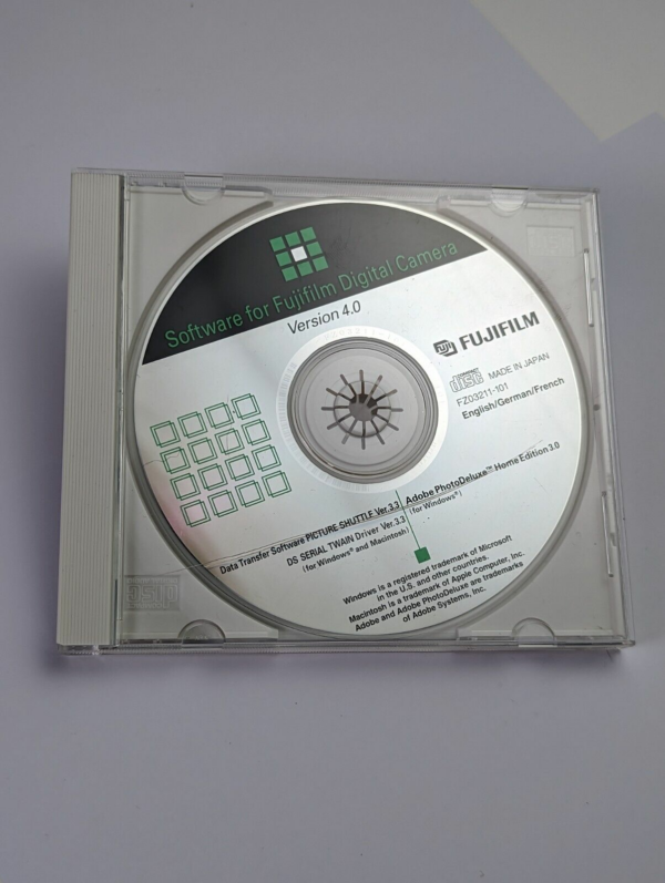 Fujifilm Software for Fujifilm Digital Camera Ver 4.0 - EN/DE/FR - Made in Japan