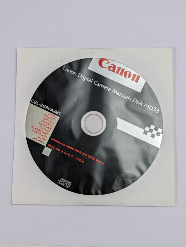 Canon CD Manual MD33 Multilingual for Canon Digital Ixus 860 IS Camera - Win/Mac