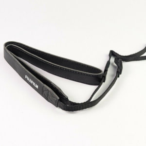 Nice Vintage Fujifilm Camera Strap Leatherette Black White Logo