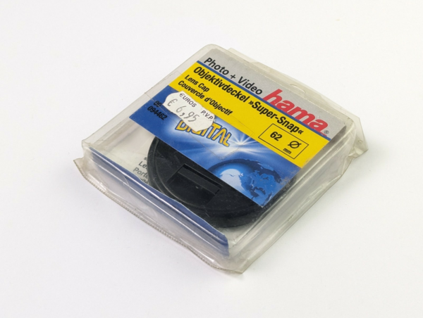 New Old Stock Hama 62mm Super-Snap Lens Cap 094462 - Made In Germany