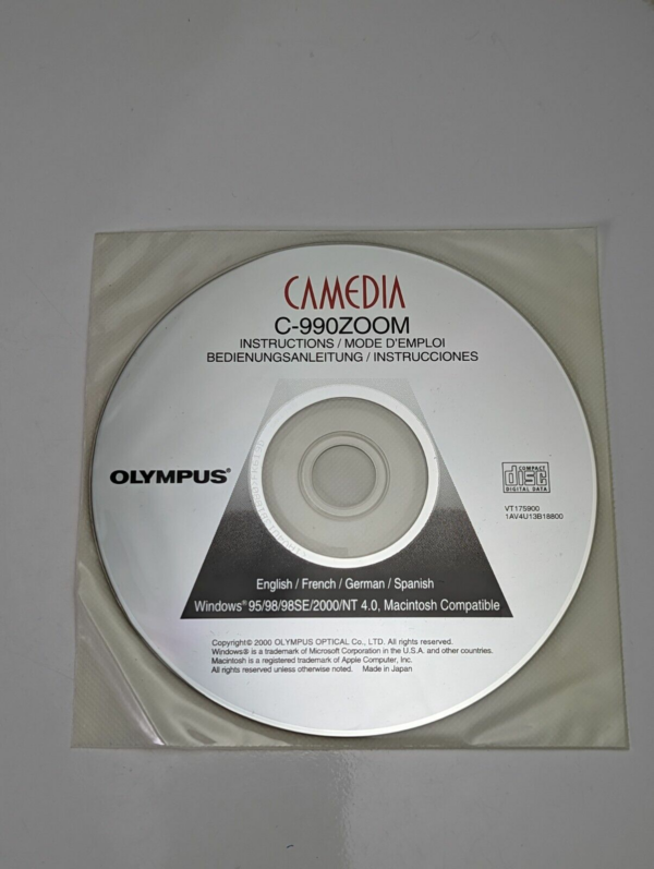 Olympus Camedia C-990 Zoom Instructions Manual - Win & Mac - EN FR DE ES - Japan