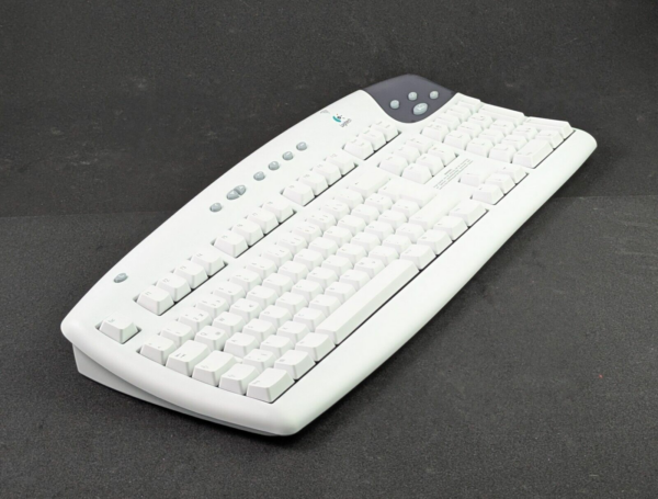 Rare Logitech Cordless iTouch Keyboard + MouseMan Wheel + Receiver
