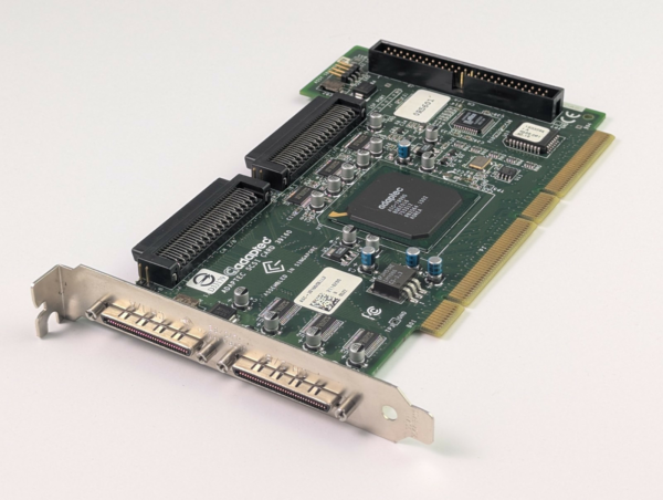 Vintage Adaptec SCSI PCIe Card ASC-39160/DELL3 - Not Tested