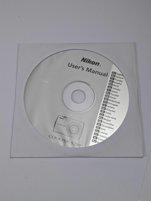 Genuine OEM User's Manual CD for Nikon Coolpix S230 Digital Camera