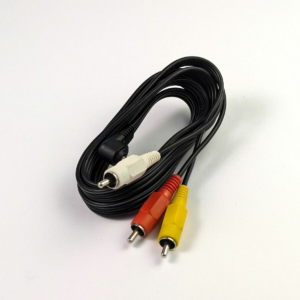 Vintage Composite AV Cable 3-way 3,5mm Jack to 3xRCA For Old Cameras 150cm