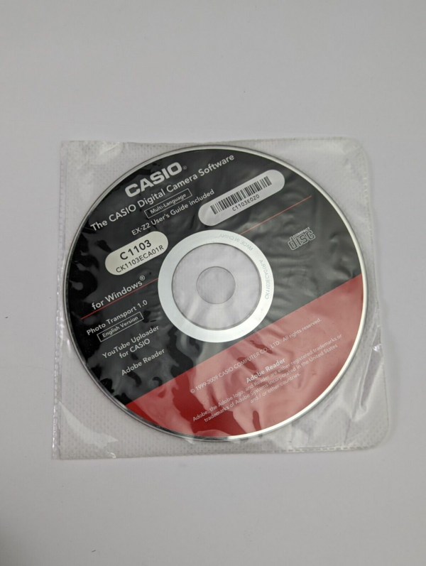 Genuine Casio Digital Camera Software CD for Casio EX-Z2 - Sealed