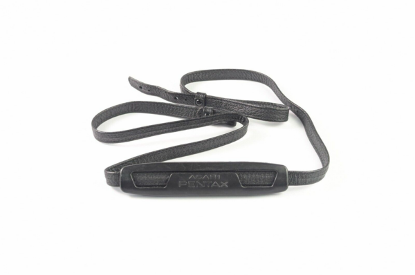 RARE Vintage ASAHI PENTAX Leatherette Neck Strap For SLR Cameras Black - Japan
