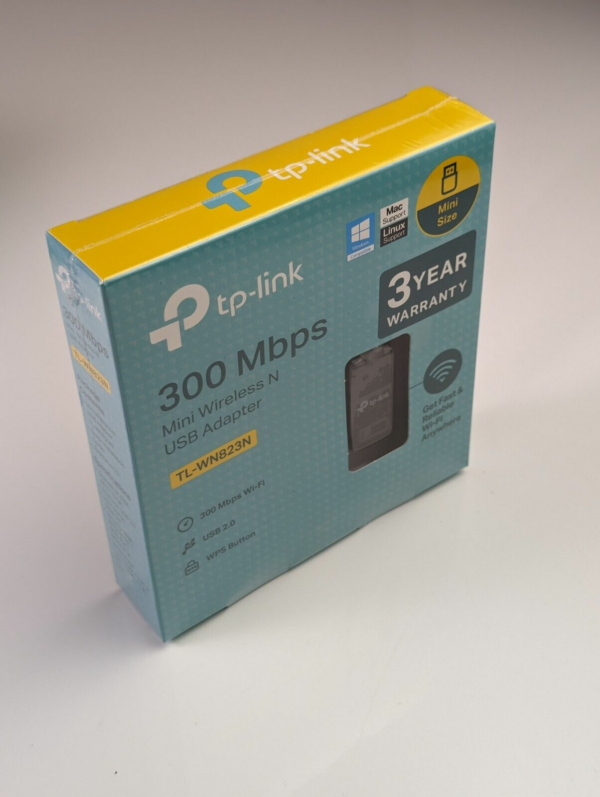 TP-Link 300 Mbps Mini Wireless N USB Adapter TL-WN823N New - SEALED!