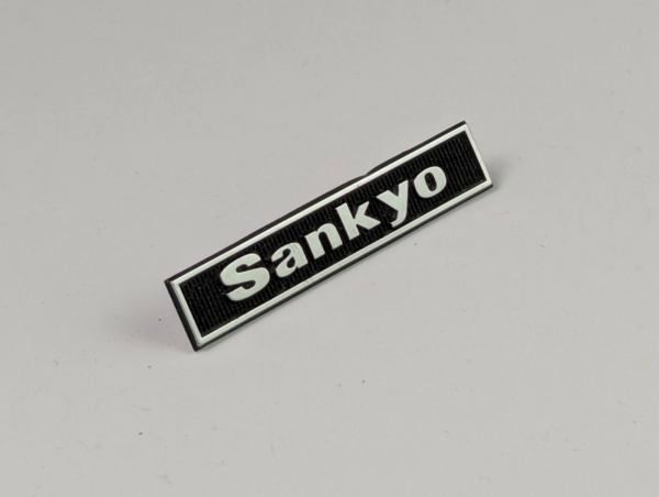 Vintage Sankyo Metallic Emblem for Sankyo Cine Bags - Metallic Emblem Logo