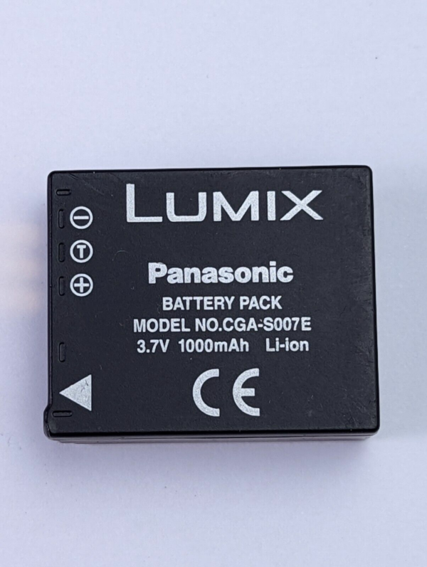 Panasonic Li-ion Battery Pack CGA-S007E 3.7V 1000mAh for Panasonic Lumix Cameras