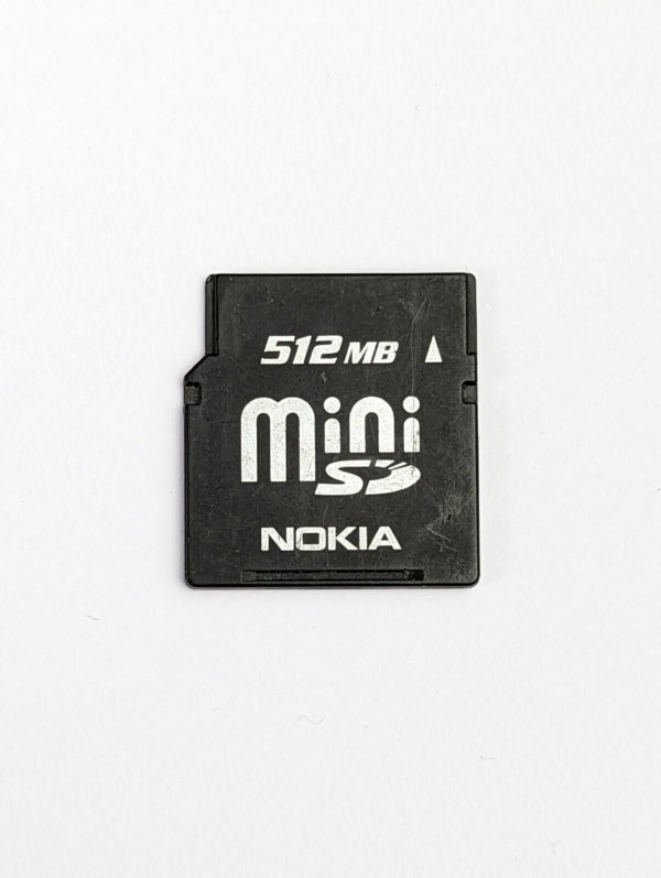 Vintage Genuine Nokia MiniSD 512 MB for Old Nokia GSM Cell Phones - Japan
