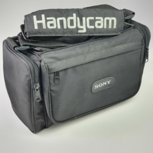 Vintage Sony Camcorder Handycam Padded Shoulder Messenger Bag - Black