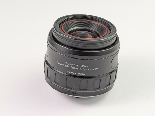 Vintage Olympus Lens Zoom 35-70mm 1:3.5-4.5 PF 49mm Tested - Made In Japan